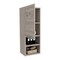 Tuhome Mila Bathroom Cabinet, Two Interior Shelves, Two External Shelves, Single Door Cabinet, Light Gray MLZ6585 - alternate 3